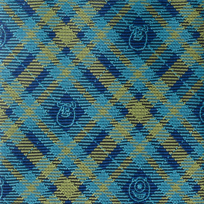 Disney Pixar Monsters Inc. Plaid Blue and Green Tie