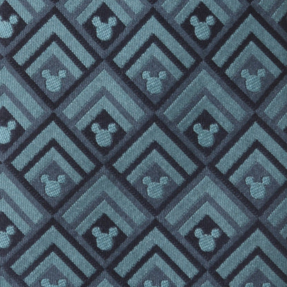 Disney Mickey Mouse Diamond Teal Men's Tie