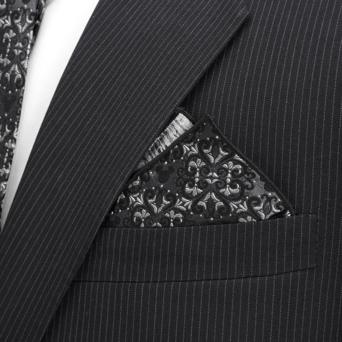 Disney Mickey Mouse Damask Pocket Square and Bow Tie Gift Set