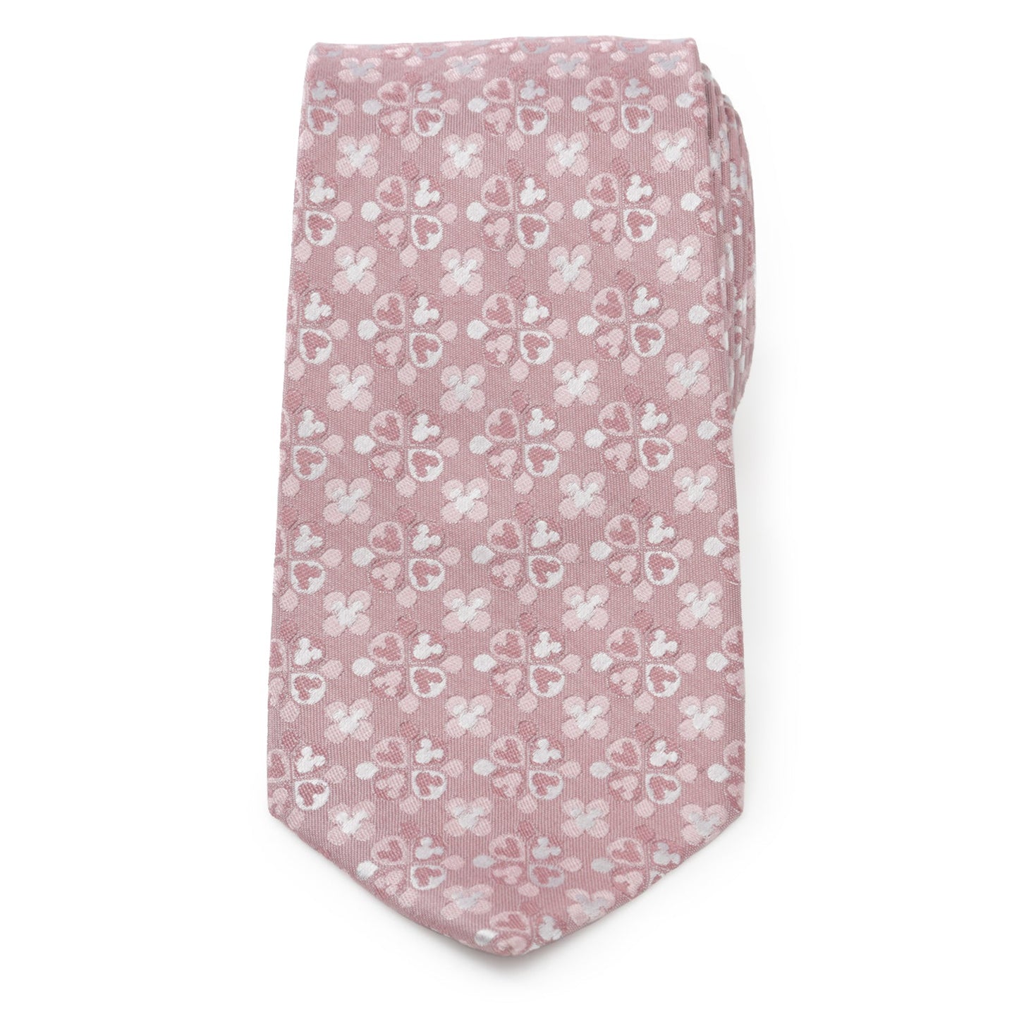Disney Mickey Mouse Silhouette Blossom Pink Men's Tie