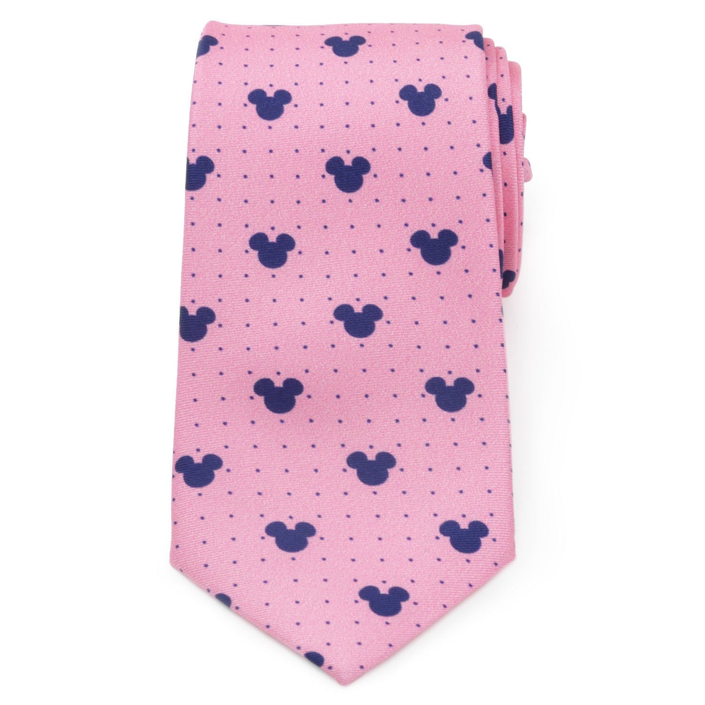 Disney Mickey Mouse Dot Pink Tie and Pocket Square Gift Set