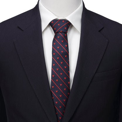 Disney Mickey Mouse Navy Pinstripe Tie