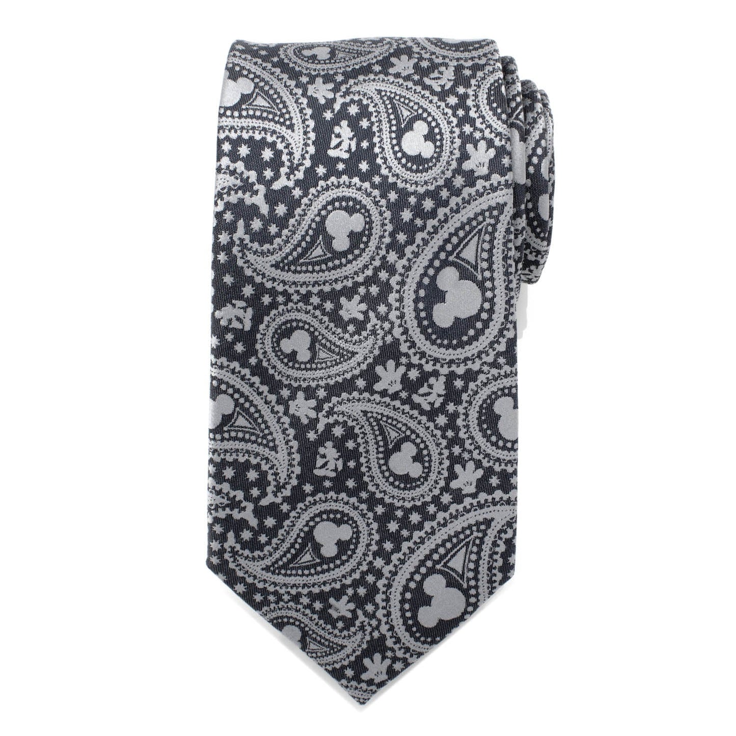 Disney Mickey Mouse Gray Paisley Mens Tie