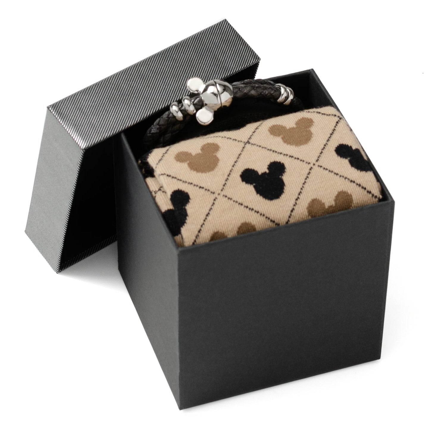 Disney Mickey Mouse Silhouette Sock and Bracelet Gift Set