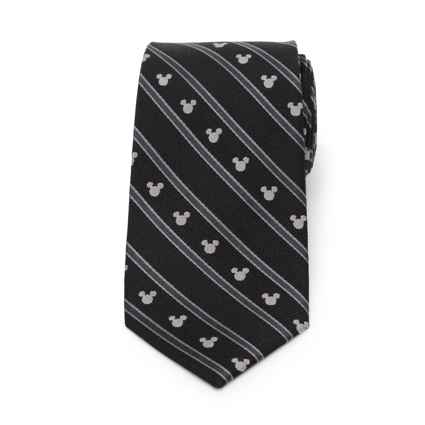 Disney Mickey Mouse Stripe Black Men's Tie