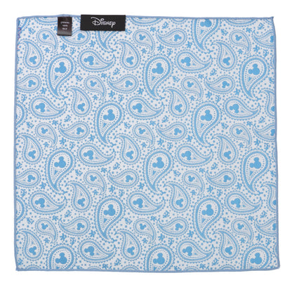 Disney Mickey Mouse Paisley Teal Pocket Square