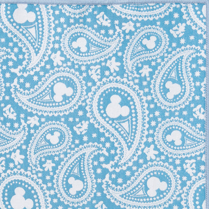 Disney Mickey Mouse Paisley Teal Pocket Square