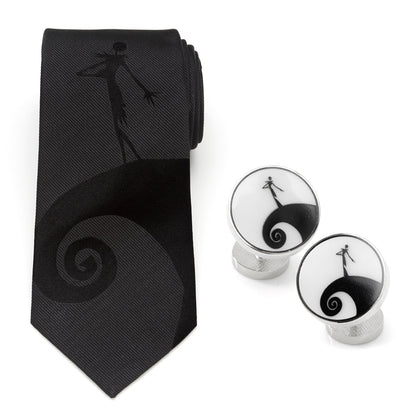 Disney The Nightmare Before Christmas Jack Skellington Necktie and Cufflinks Gift Set