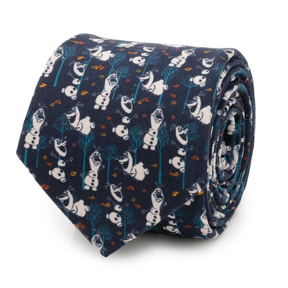 Disney Frozen Olaf Navy Pattern Men's Tie