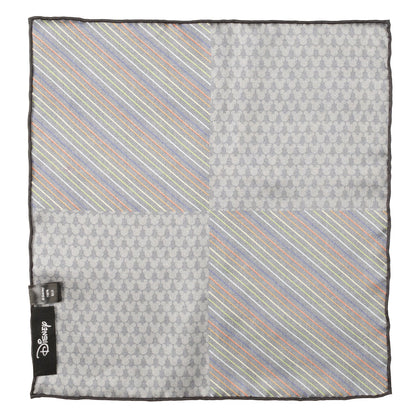 Disney Mickey Mouse Silhouette Rainbow Pocket Square