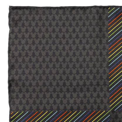Disney Mickey Mouse Silhouette Rainbow Pocket Square