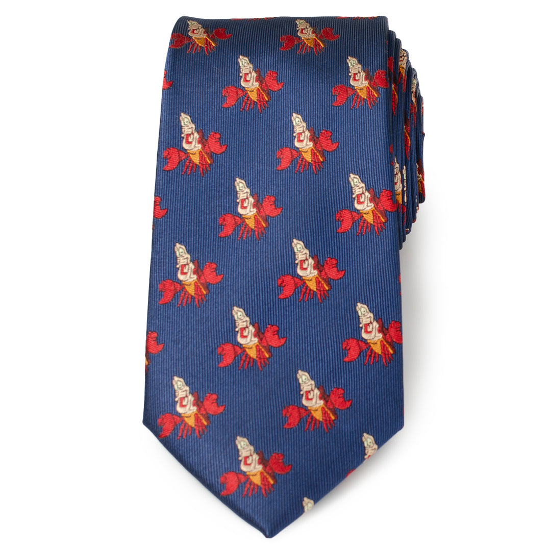 Disney Little Mermaid Sebastian Hidden Message Blue Men's Tie