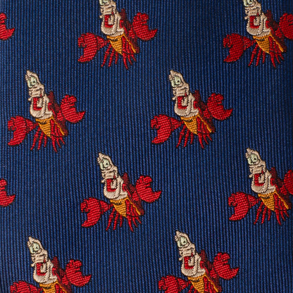 Disney Little Mermaid Sebastian Hidden Message Blue Men's Tie