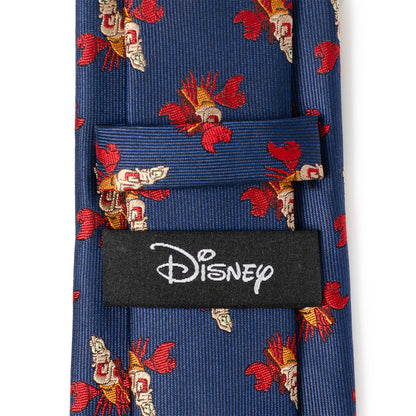 Disney Little Mermaid Sebastian Hidden Message Blue Men's Tie