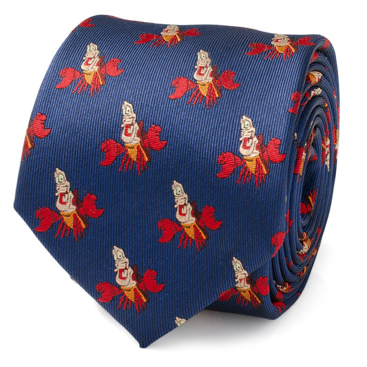 Disney Little Mermaid Sebastian Hidden Message Blue Men's Tie
