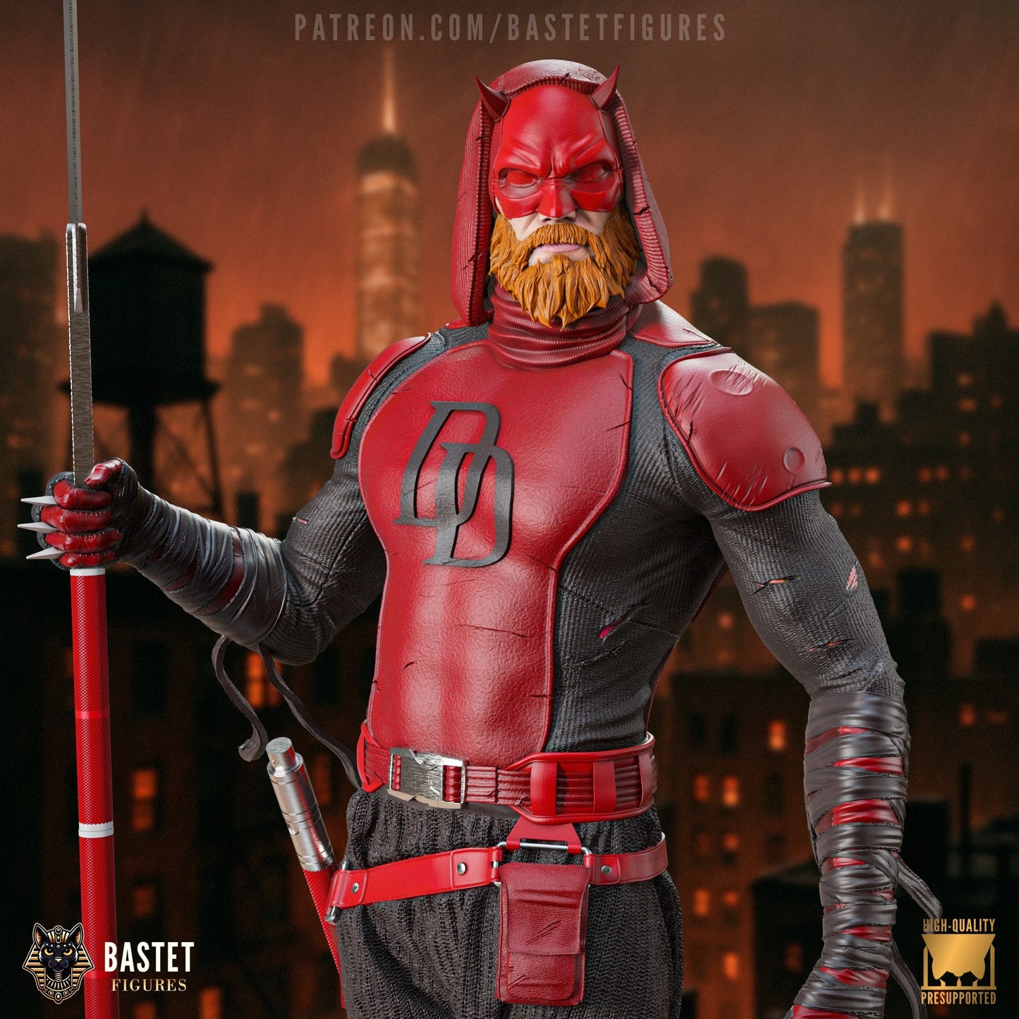 Marvel Comics Statue - Daredevil (1:8 Scale & Bust)