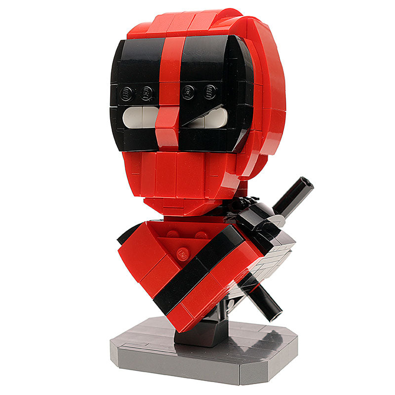 Marvel Lego Set - Deadpool Bust - Custom MOC made using LEGO parts
