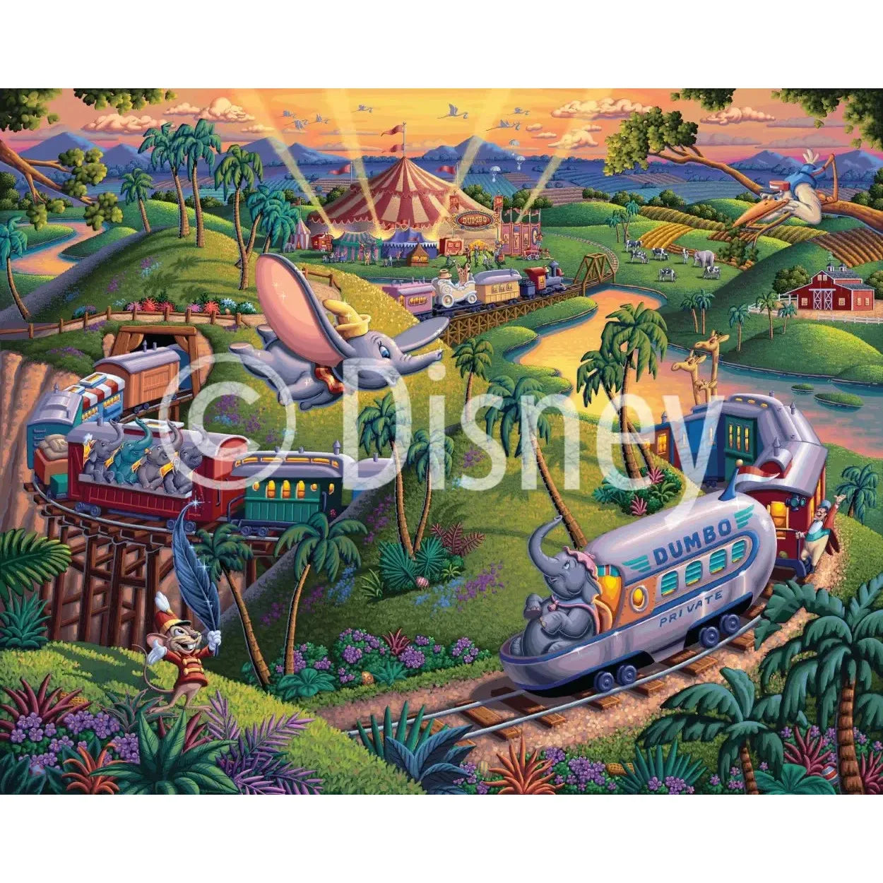 Disney Puzzle - Dumbo The Flying Elephant 500 Piece Jigsaw Puzzle Disney x Dowdle