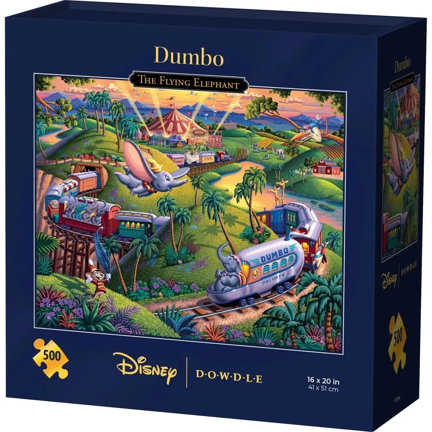 Disney Puzzle - Dumbo The Flying Elephant 500 Piece Jigsaw Puzzle Disney x Dowdle
