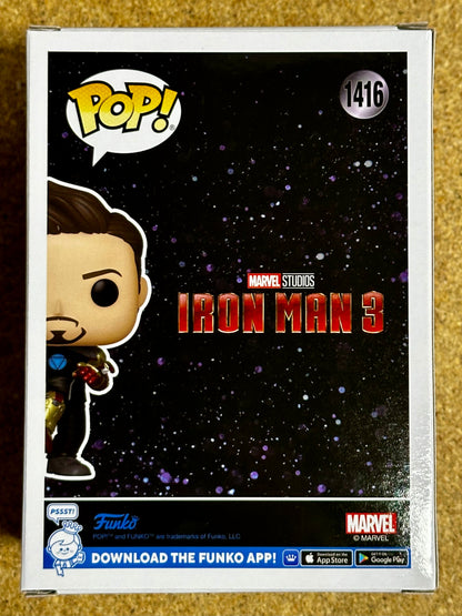 Marvel Funko Pop! - Tony Stark (Mark 42) #1416 Iron Man 3 MCU EE Exclusive Glow