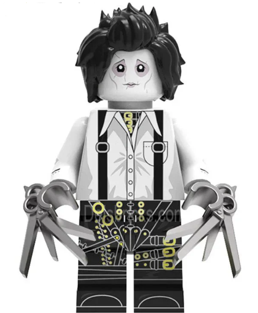 Movies Lego Custom Minifigure - Edward Scissorhands