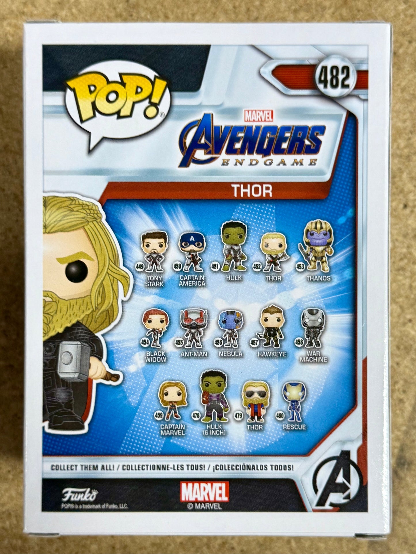 Marvel Funko Pop! - Thor #482 Avengers Endgame 2019 Vaulted Exclusive