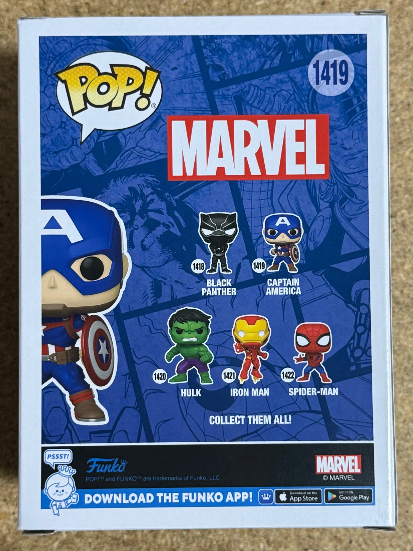 Marvel Funko Pop! - Captain America #1419 Marvel Comics New Classics 2024