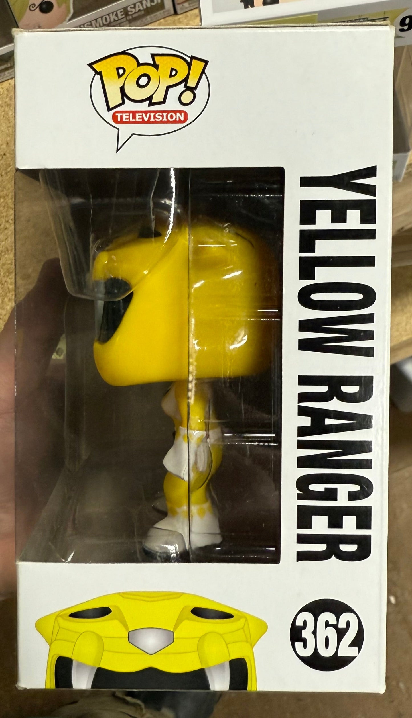 TV Funko Pop! - Yellow Power Ranger #362 Saber Tooth Tiger 2016 Vaulted