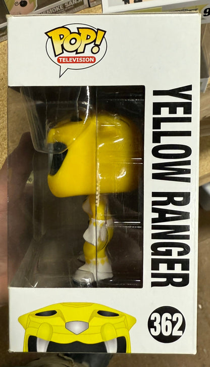 TV Funko Pop! - Yellow Power Ranger #362 Saber Tooth Tiger 2016 Vaulted