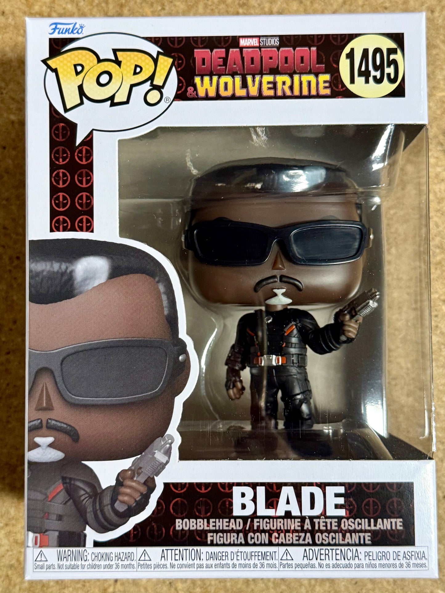 Marvel Funko Pop! - Blade The Vampire Hunter #1495 MCU Deadpool & Wolverine 2024