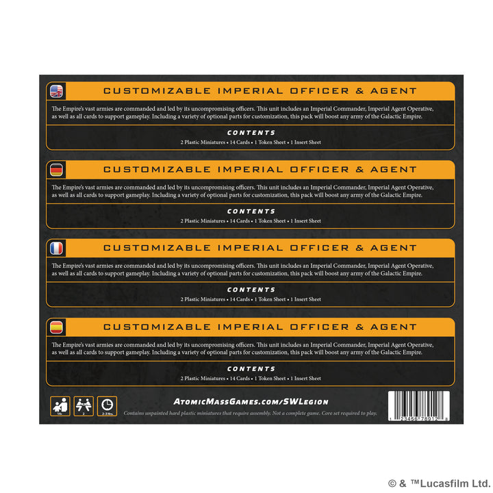 Star Wars Legion: Customizable Imperial Officer & Agent