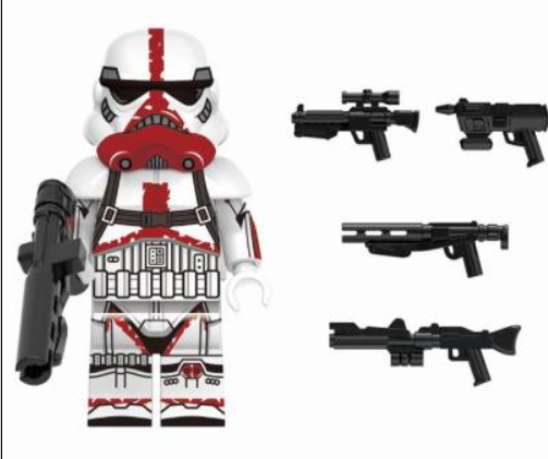 Star Wars Lego Custom Minifigure - Incinerator Stormtrooper