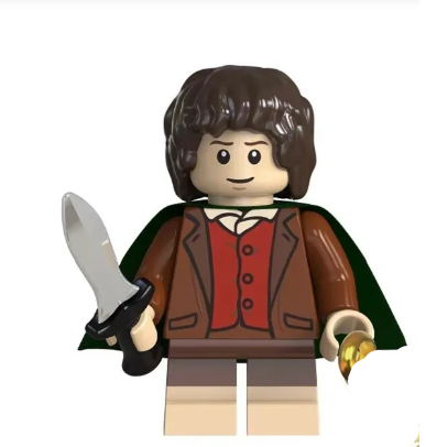 Movies Lego Custom Minifigure - Frodo Baggins (Lord of the Rings)