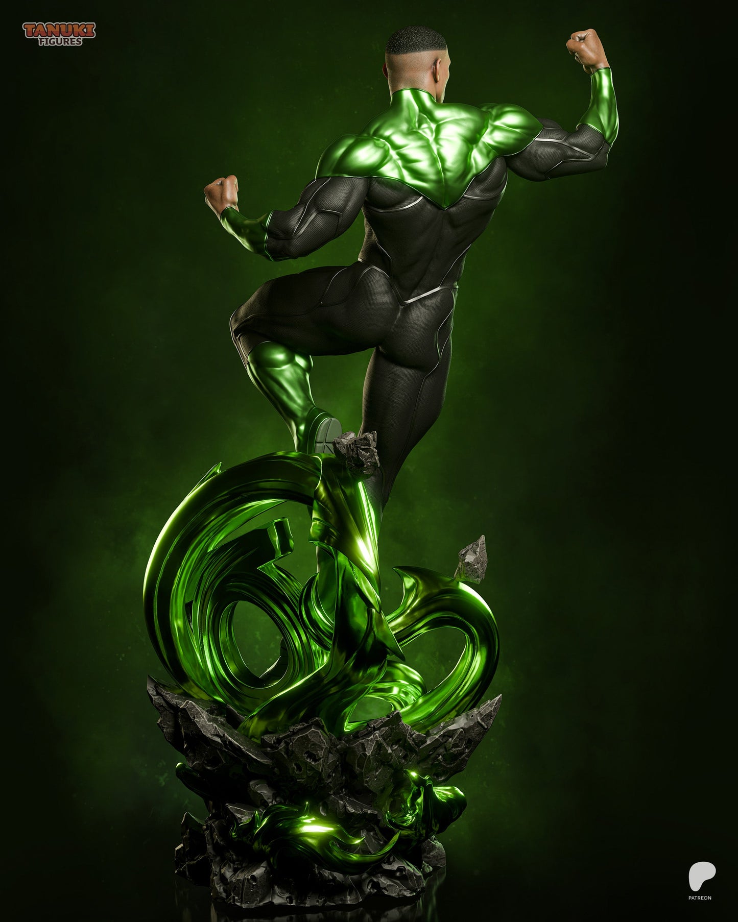 DC Comics Statue - Green Lantern John Stewart (1:6 Scale & Bust)