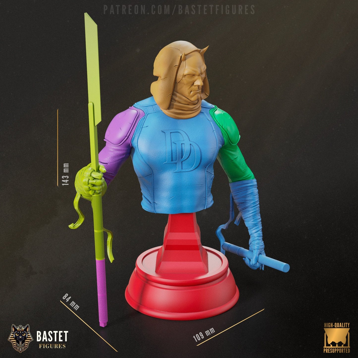 Marvel Comics Statue - Daredevil (1:8 Scale & Bust)