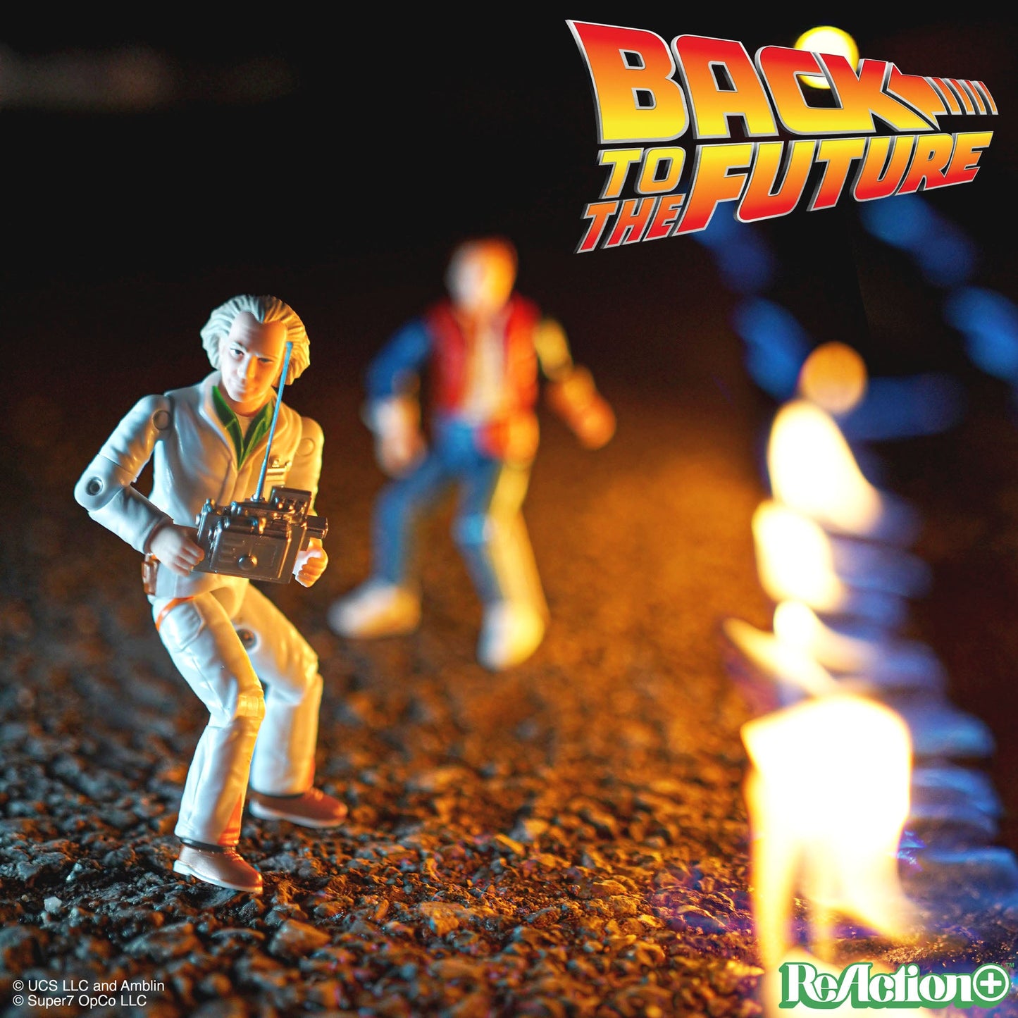 Back to the Future Figure -  ReAction+ Wv1 Doc Brown '85 3¾-inch Retro Action Figure