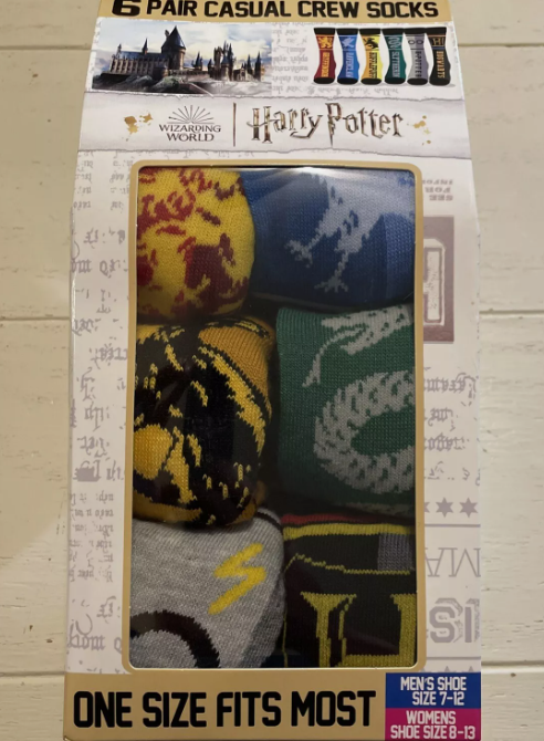 Harry Potter Casual Crew Socks 6 Pair