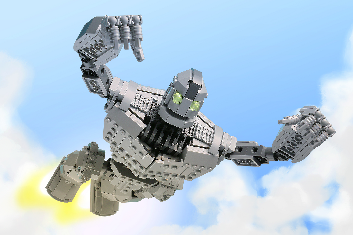 Movies Lego Set - Iron Giant Custom MOC made using LEGO parts