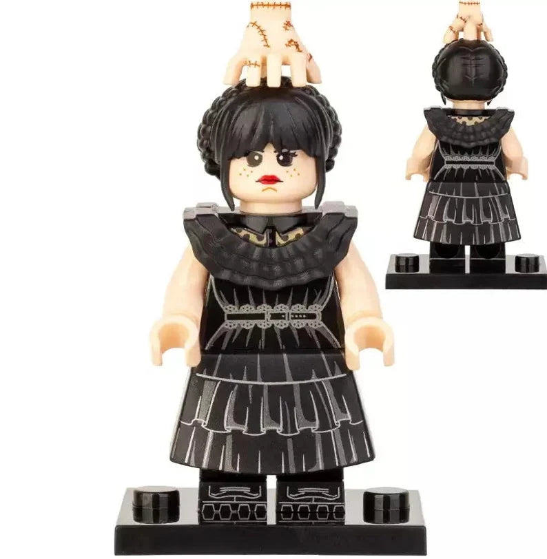 TV Lego Custom Minifigure - Wednesday Addams