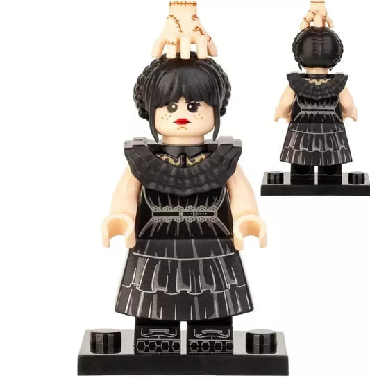 TV Lego Custom Minifigure - Wednesday Addams