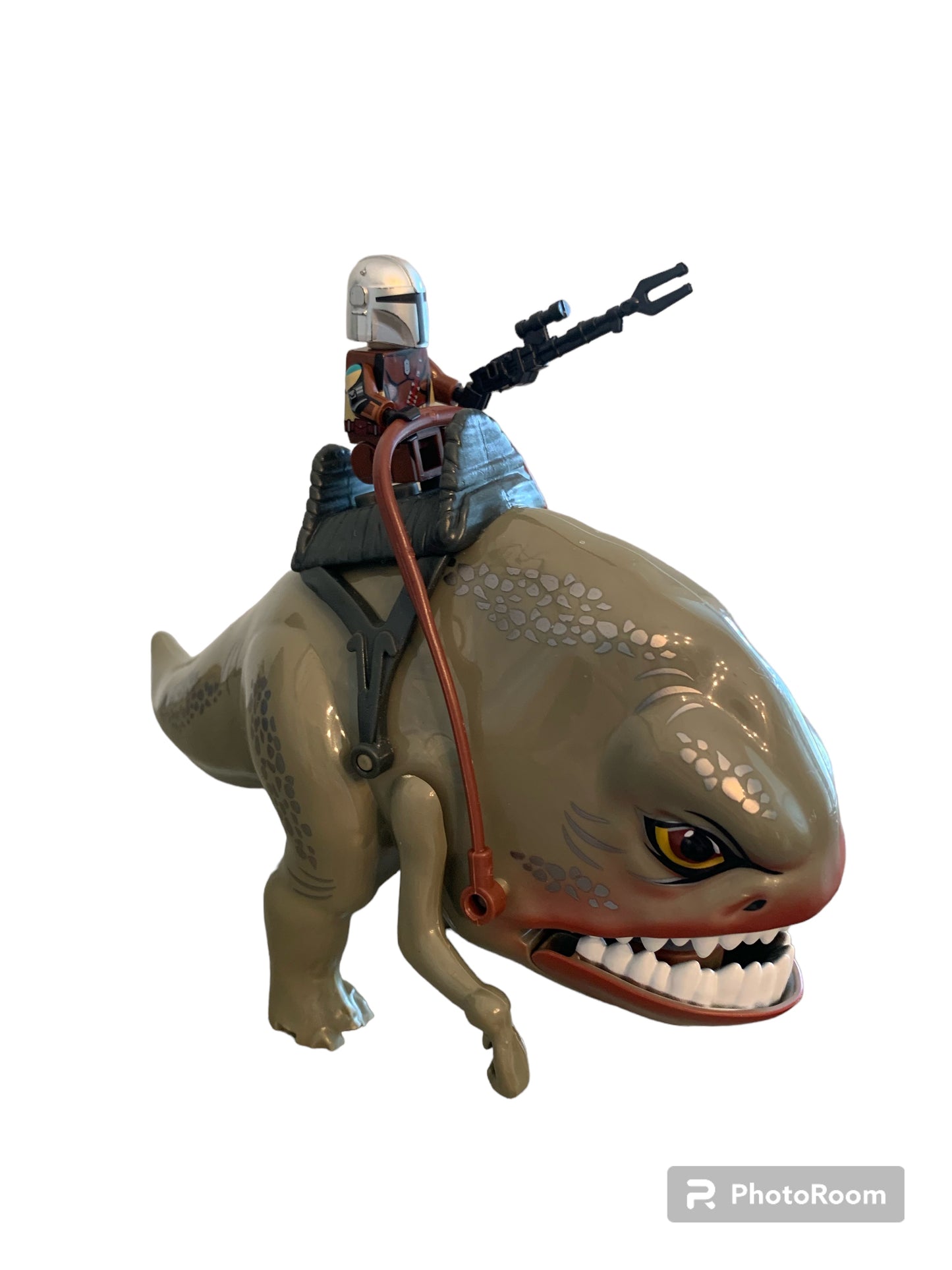 Star Wars Lego Custom Minifigure Set - Mandalorian on Blurrg