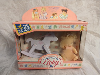 Love-A-Bye Baby Doll - Curly Blonde (with rocking horse)