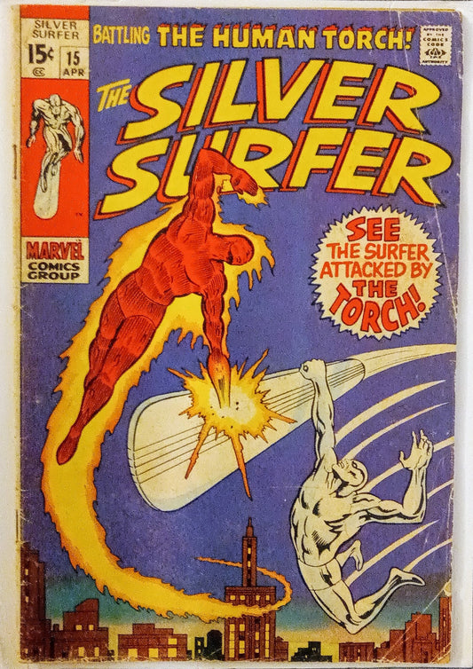 Silver Surfer #15, Marvel Comics (April 1970, GD-)