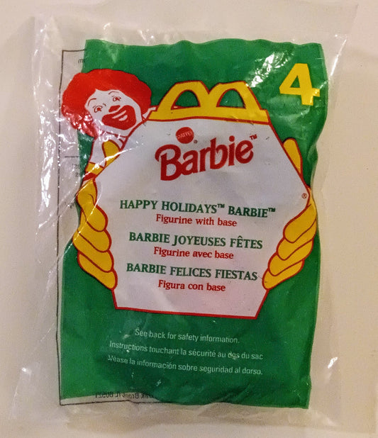 Barbie Happy Meal toy - Happy Holidays Barbie (Bagged)