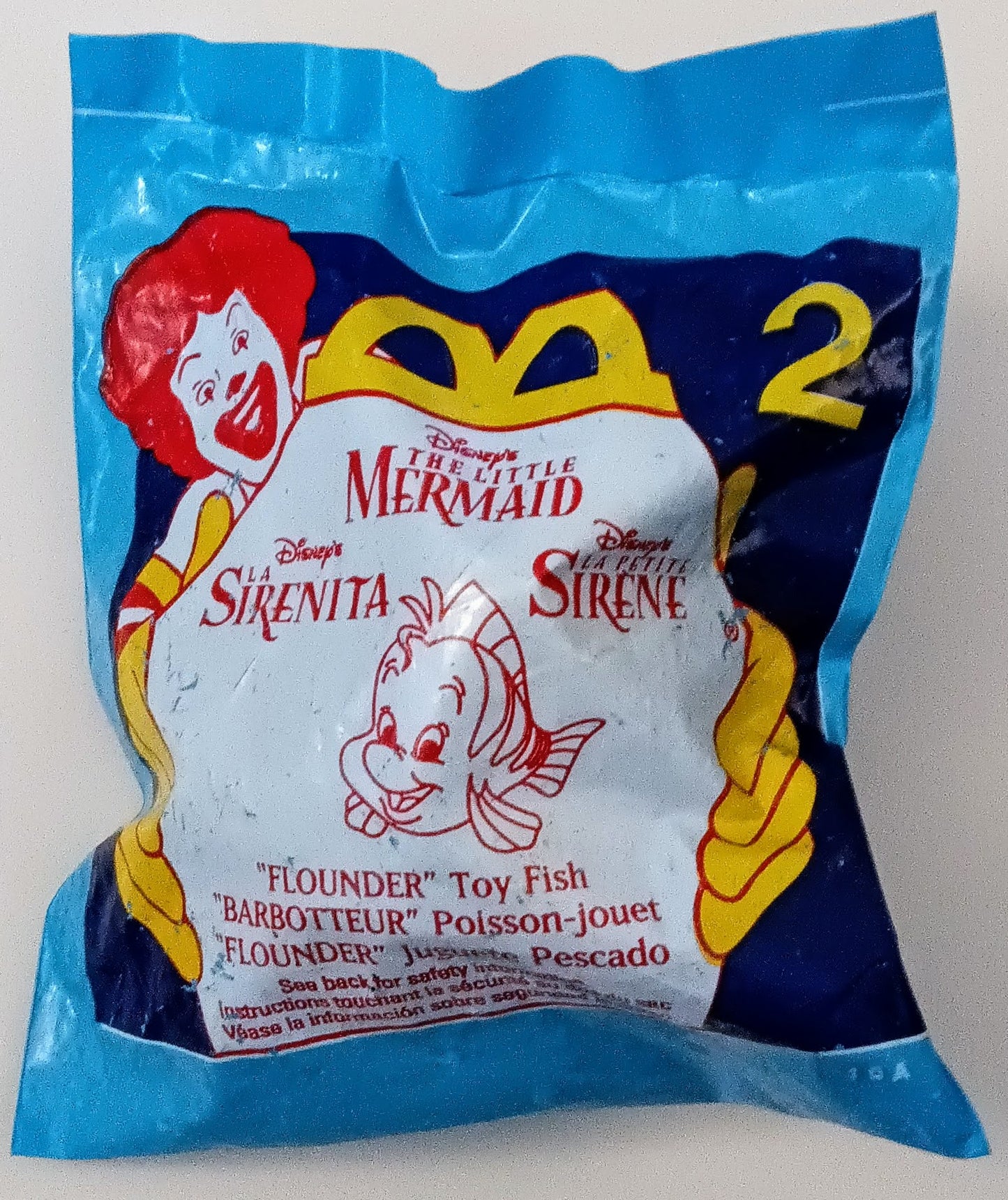 Disney Happy Meal toy - Flounder (Little Mermaid)