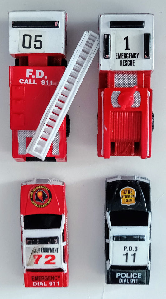 Die-Cast emergency vehicles set