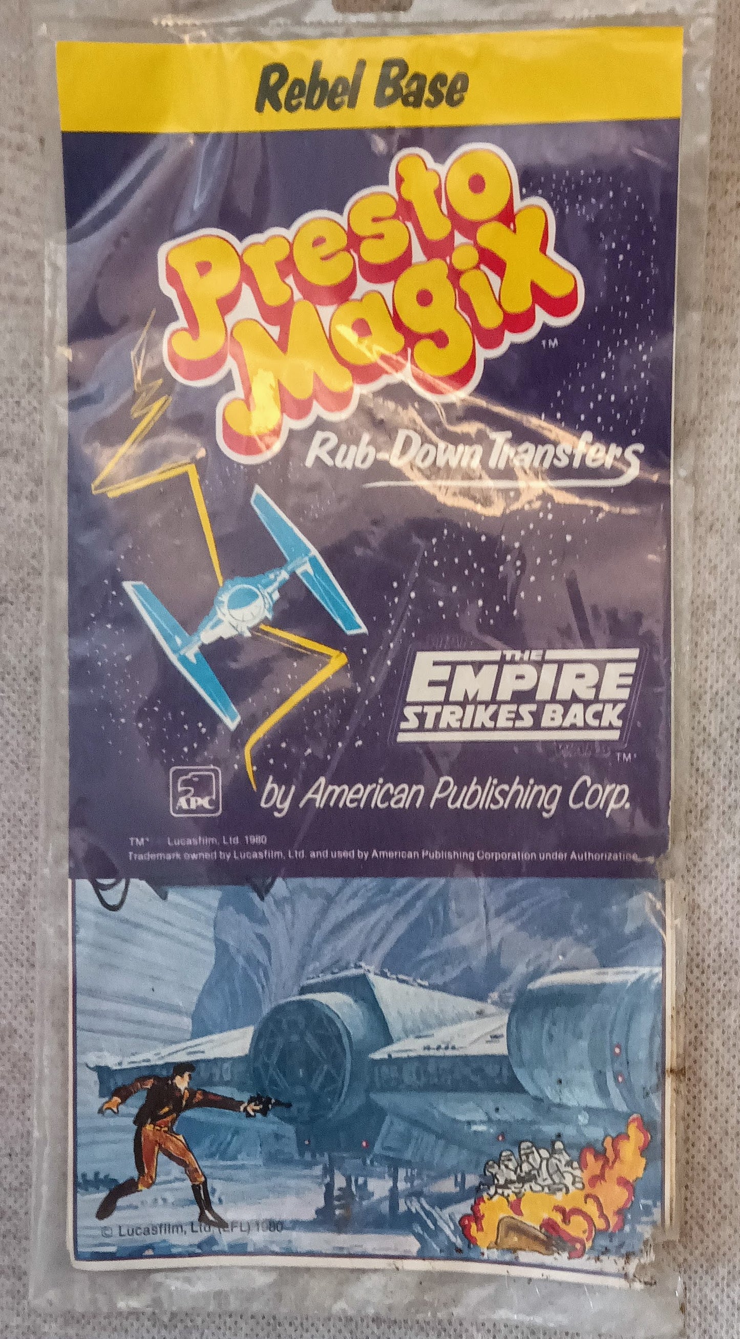 Star Wars Presto Magix Rub-Down Transfers - Rebel Base