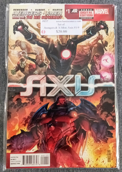 Comic Book Set: Avengers & X-Men Axis #1-9, Marvel Comics