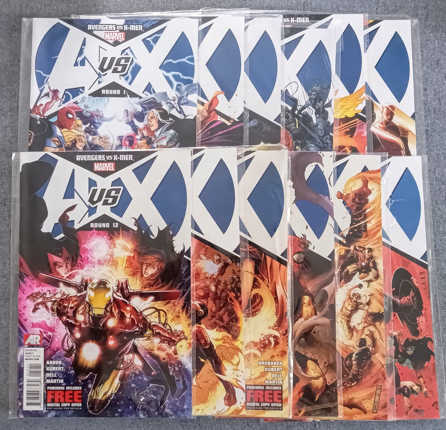 Comic Book Set: Avengers vs. X-Men #1-12, Marvel Comics