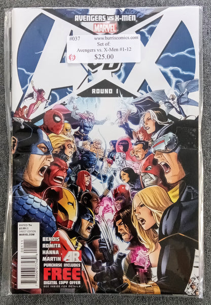 Comic Book Set: Avengers vs. X-Men #1-12, Marvel Comics